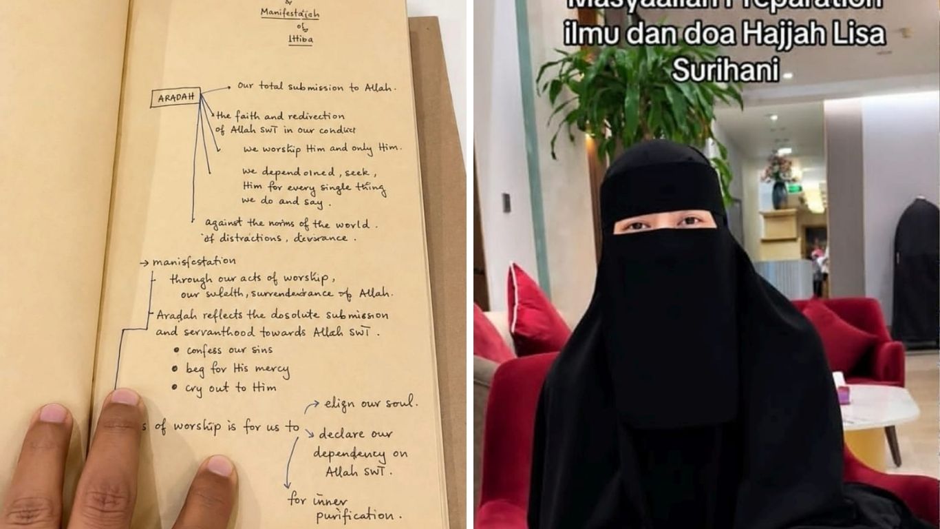 Setiap ilmu dicatat rapi, Datin Lisa Surihani persiapkan jiwa hadapi hari-hari Haji