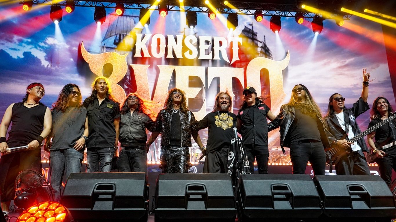 Bila 3 Gergasi Rock Bergabung, Pentas 3 Veto Cipta Nostalgia Untuk 4,000 Peminat Setia