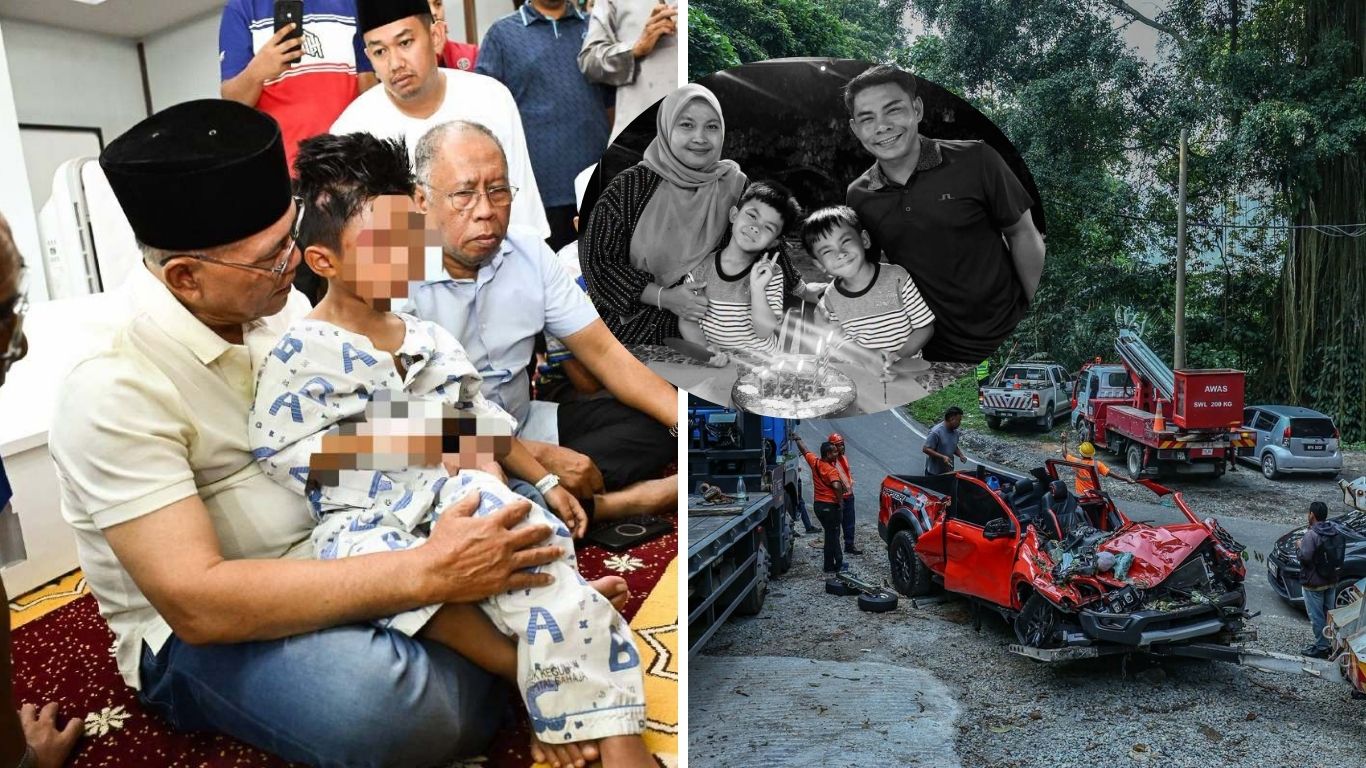 “Muka dia tengah keliru. Mana mak ayah dia, kembarnya sudah sudah tiada.”Sekelip mata anak Ketua Pemuda UMNO Maran yatim piatu