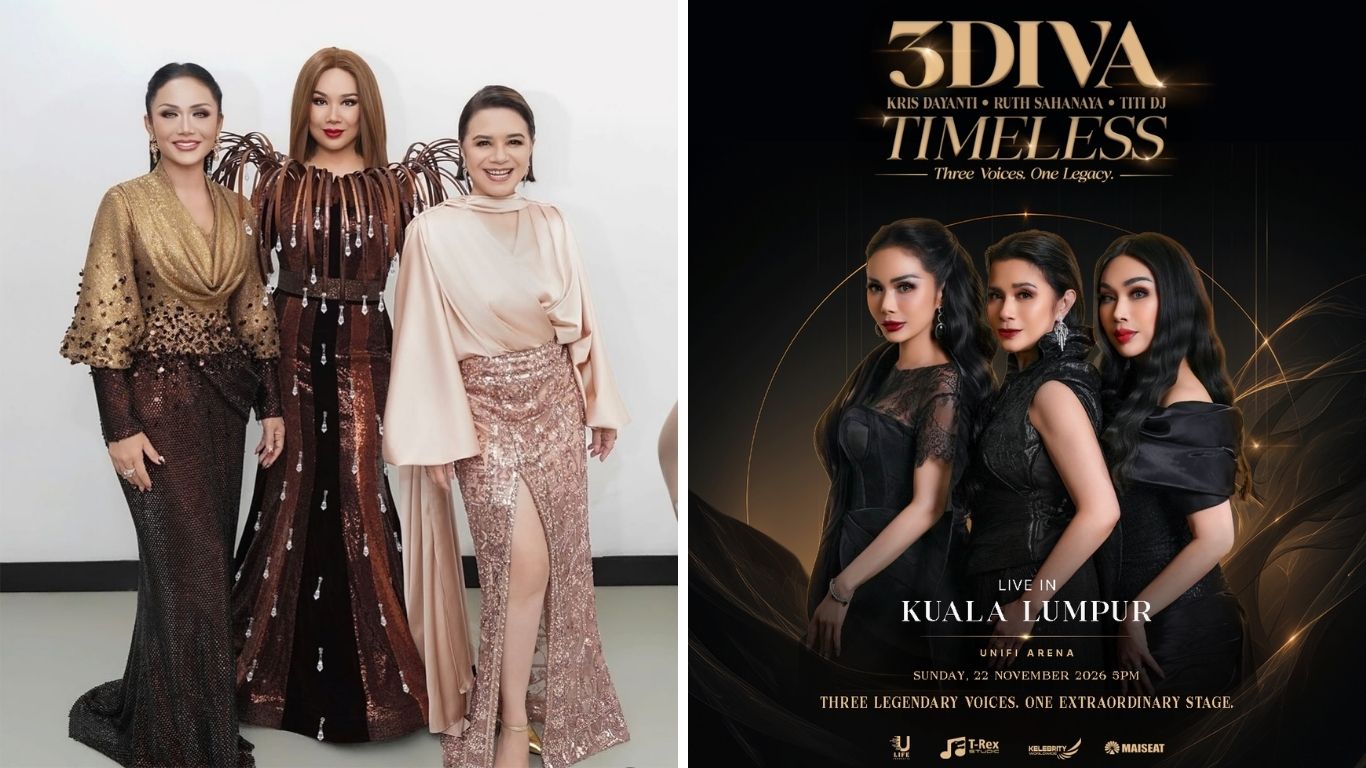 Kris Dayanti, Ruth Sahanaya & Titi DJ Kembali Ke Malaysia, Tiket 3DIVATIMELESS Mula Dijual 5 September