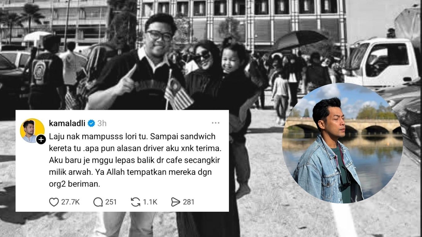 Kamal Adli Sebak Tiga Beranak Maut Kemalangan 11 Kenderaan. “‘ Minggu Lepas Saya Pergi Kafe Arwah’. 